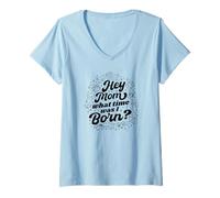 Femme Signe du zodiaque amusant Hey Mom What Time Was I Born T-Shirt avec Col en V