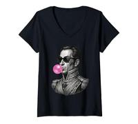 Femme Simon Bolivar Libertador Venezuela T-Shirt avec Col en V