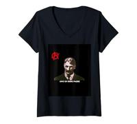 Femme Simone Pianetti Anarchia Super Heroe T-Shirt avec Col en V