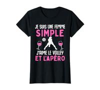 Femme simple j' aime volleyball apéro joueur volleyball T-Shirt