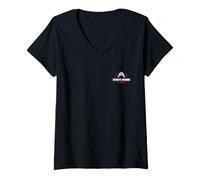 Femme Simple SSIAP Agent Prévention Pompier Sécurité Incendie T-Shirt avec Col en V