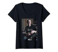 Femme Sinead O'Connor How About I Be Me par David Corio T-Shirt avec Col en V