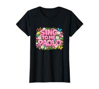 Femme Sing to Me Paolo Pastel Mignon Papillon Nostalgie T-Shirt Graphique avec Valeur