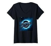 Femme Singularité SDP T-Shirt avec Col en V