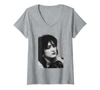 Femme Siouxsie Sioux and The Banshees 1981 par Virginia Turbett T-Shirt avec Col en V