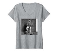 Femme Sir Harry Secombe Goon Show Acteur Duffy Archive Photographie T-Shirt avec Col en V