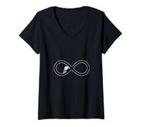 Femme Sisyphe/Eternal Boulder/Camus Sisyphus/Absurde Stoic T-Shirt avec Col en V