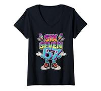 Femme Six Sept 67 T-Shirt avec Col en V