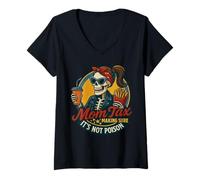 Femme Skeleton Mom Tax T-Shirt avec Col en V