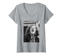 Femme Slade Oui-Oui Titulaire Cum on Feel The Noise Singer 1976 T-Shirt avec Col en V