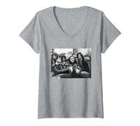Femme Slade Oui-Oui Titulaire Dave Hill Band Birmingham 1977 T-Shirt avec Col en V