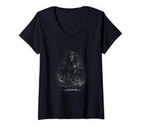Femme Sleipnir Cheval mythologie Nordique à Huit Pattes T-Shirt avec Col en V