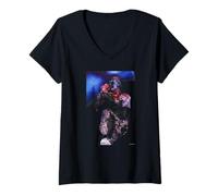 Femme Slipknot Corey Taylor Nu Metal Wait and Bleed Andy Willsher T-Shirt avec Col en V