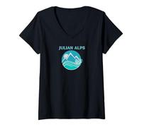 Femme Slovenia Julian Alps Triglav - Tops, Tees Gear, Accessoires T-Shirt avec Col en V
