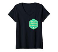 Femme SLP Logopédiste Logopédie Thérapie du Langage T-Shirt avec Col en V