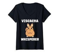 Femme Small visachas mingon Animals Quote Simple Team visacha T-Shirt avec Col en V