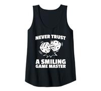 Femme Smiling Game Master Jeu de société Jeu de société Jeu de société Débardeur