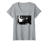 Femme Smokey Robinson Motown Singer The Miracles par Michael Grecco T-Shirt avec Col en V