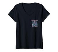Femme Smyrna Beach FL Amoureux des tortues colorées T-Shirt avec Col en V