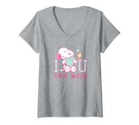 Femme Snoopy, Je t'aime Tellement T-Shirt avec Col en V