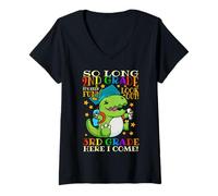 Femme So Long 2nd Grade Graduation Hello 3rd Last Day of School T-Shirt avec Col en V