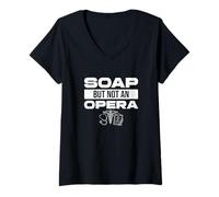 Femme Soap But Not an Opera Drôle Scribe médical A Medical Scriber T-Shirt avec Col en V