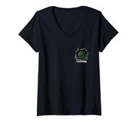 Femme Software Developer Bug Monster It's A Feature T-Shirt avec Col en V