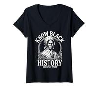 Femme Sojourner Truth T-Shirt avec Col en V