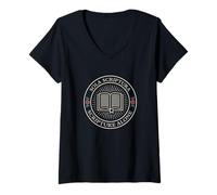 Femme SOLA SCRIPTURA - SCRIPTURE ALONE - Réforme - Bible T-Shirt avec Col en V