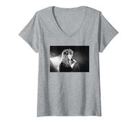 Femme Solo Elkie Brooks Tour Inspiration 1989 T-Shirt avec Col en V