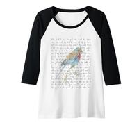 Femme Son œil est sur Le Moineau Manche Raglan