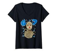 Femme Sooty Sweep 67 Meme T-Shirt avec Col en V