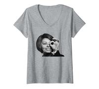 Femme Sophia Loren Brass Target Mariage Italian Style 1964 T-Shirt avec Col en V