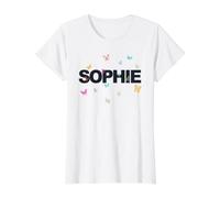Femme Sophie - Un Beau nom avec des Papillons. T-Shirt Graphique avec Valeur