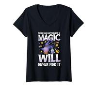 Femme Sorcière Sorcière T-Shirt avec Col en V