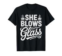 Femme Souffleuse Verre Hot Shop Soufflage De du T-Shirt