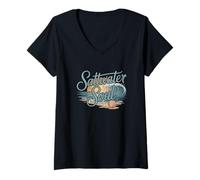 Femme Soul d'eau salée T-Shirt avec Col en V