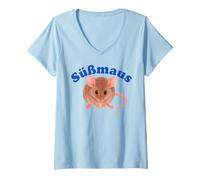 Femme Souris Douce X Mignonne Souris Douce Douce Souris Douce Souris Douce Souris T-Shirt avec Col en V
