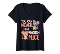Femme Souris : Vous n'en aurez jamais Assez T-Shirt avec Col en V