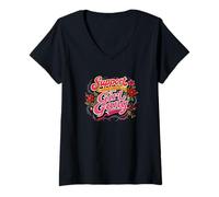 Femme Soutenez Votre Gang féministe Local Art Floral T-Shirt avec Col en V