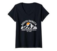 Femme South Dakota - Mount Rushmore State - Outdoors - Classic T-Shirt avec Col en V