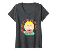 Femme South Park Butters I Think I've Had One Too Many Cartoon T-Shirt avec Col en V