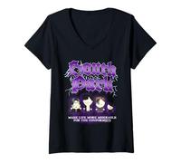Femme South Park Goth Kids Make Life More Miserable Funny Cartoon T-Shirt avec Col en V