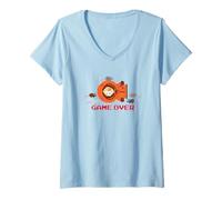 Femme South Park Ils Ont tué Kenny Pixel Art Game à Cause de Classic Lol T-Shirt avec Col en V