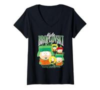 Femme South Park Kyle Bootleg T-Shirt avec Col en V