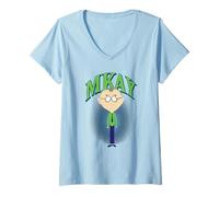Femme South Park Mmmkay Mr. Mackey Funny Cartoon T-Shirt avec Col en V