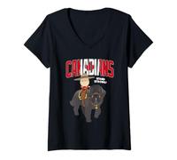 Femme South Park O Canada Mountie Ike Funny Cartoon T-Shirt avec Col en V