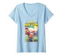 Femme South Park Road Hogg T-Shirt avec Col en V