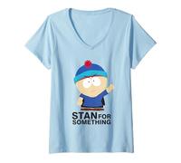 Femme South Park Stan for Something T-Shirt avec Col en V