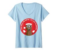 Femme South Park Xmas Mr Hankey Santa Smells Classic Lol T-Shirt avec Col en V